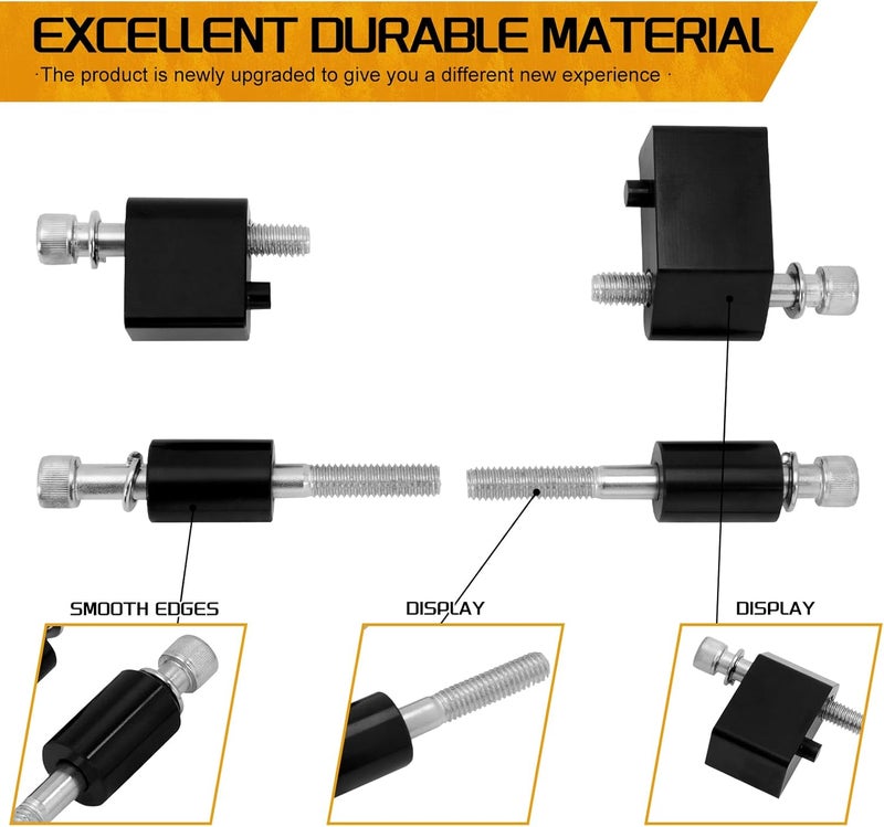 CARGLETRUE Motorcycle Driver Floorboard Extensions Spacer Extenders Kit Fit for Harley Touring Road Glides Road Kings Electra Glides Street Glides 2009-2024 FL Trikes 2009-2013 1.25 inch Black - Image 5
